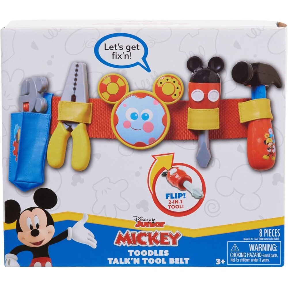 Mickey Toodles Talk'n Toolbelt and Kids Play Tool Accessories for Dress Up and P - Picture 3 of 5